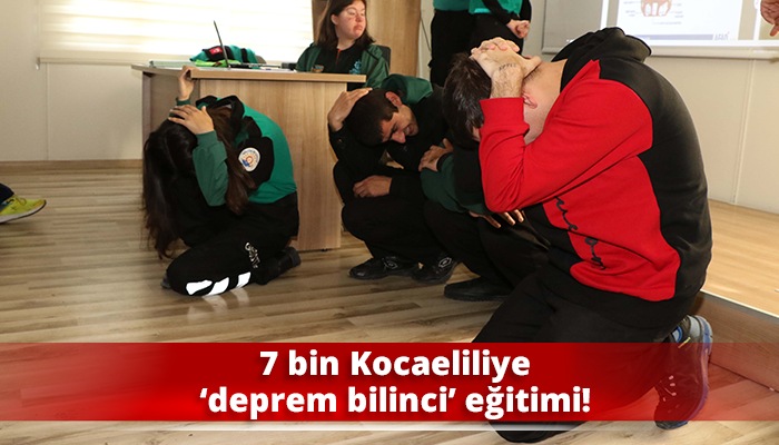 7 bin Kocaeliliye ‘deprem bilinci’ eğitimi!