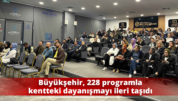 Büyükşehir, 228 programla kentteki dayanışmayı ileri taşıdı