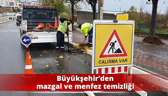 Büyükşehir’den mazgal ve menfez temizliği