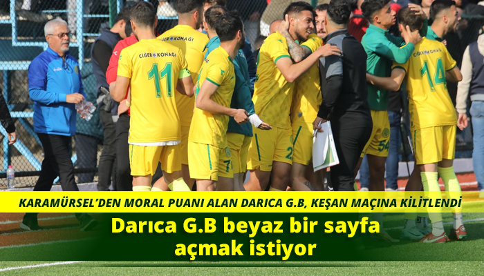 Darıca G.B beyaz bir sayfa açmak istiyor