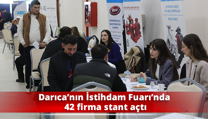 Darıca’nın İstihdam Fuarı’nda 42 firma stant açtı