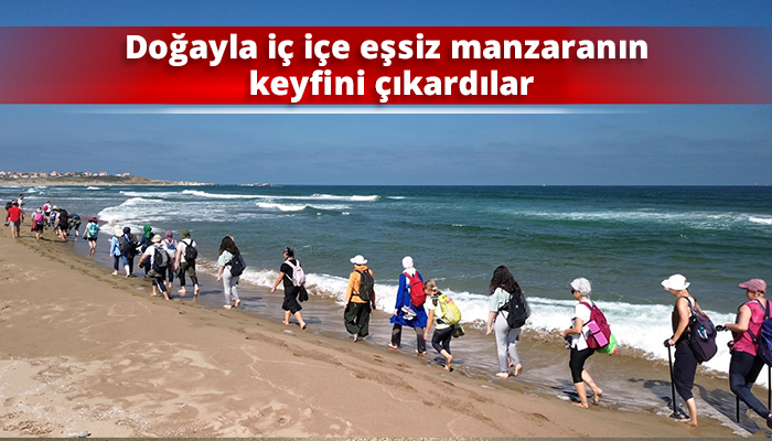 Doğayla iç içe eşsiz manzaranın keyfini çıkardılar