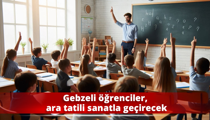 Gebzeli öğrenciler, ara tatili sanatla geçirecek