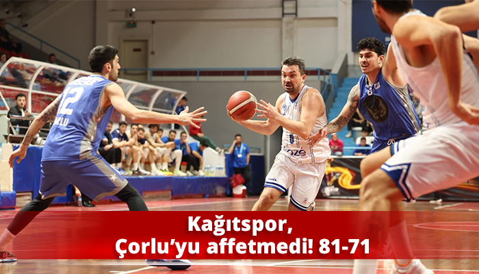 Kağıtspor, Çorlu’yu affetmedi! 81-71