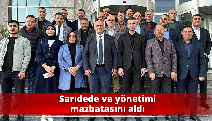 Sarıdede ve yönetimi mazbatasını aldı